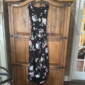 Floral Black Dress